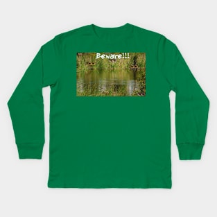 Beware the eyes of marsh Kids Long Sleeve T-Shirt